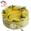 Mousse-Kuchen mit Durian-Geschmack